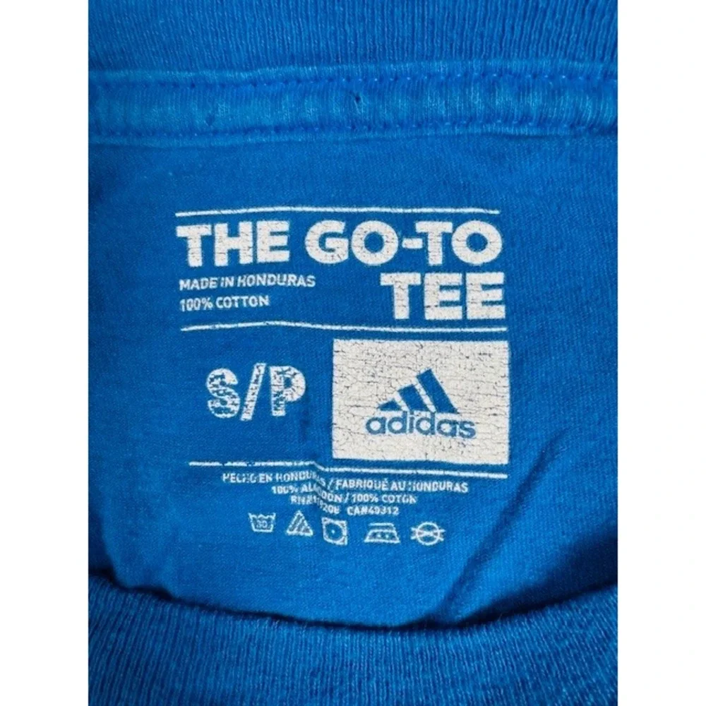 Adidas T-Shirt Mens Small Joel Embiid‎ Philadelphia 76ers Phila 21 Blue Graphic